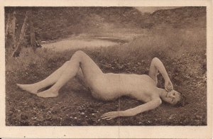 Nude by Pond, Floreal, Raphael Collin, Artist, Erotic, Risque, ca. 1910, France