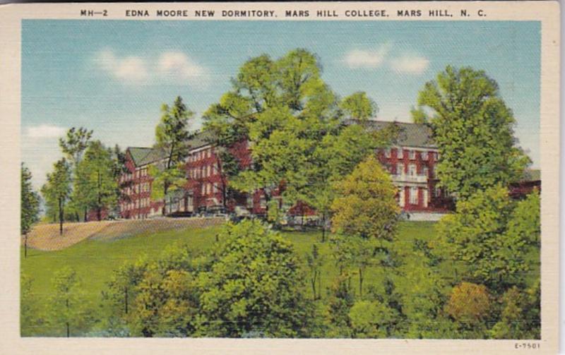 North Carolina Mars Hill Edna Moore New Dormitory Mars Hill College