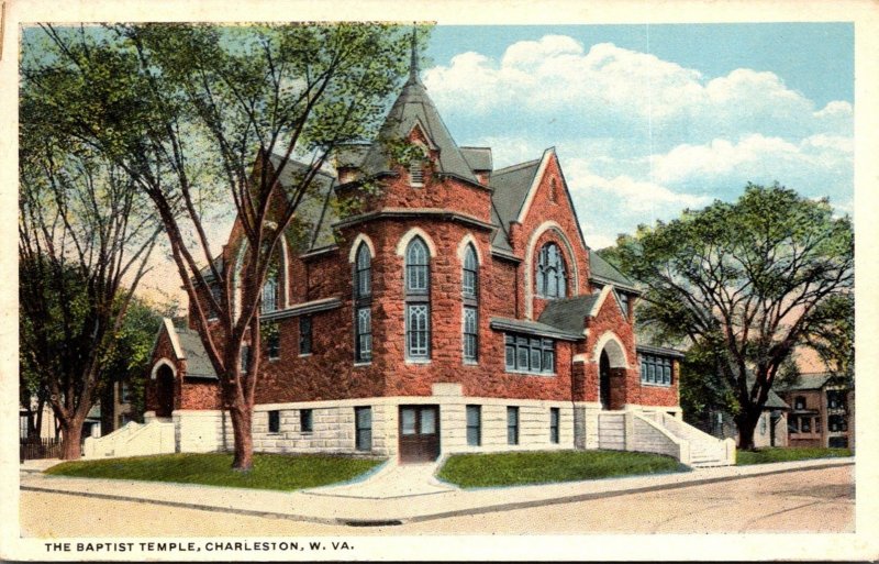 West Virginia Charleston The Baptist Temple 1916 Curteich