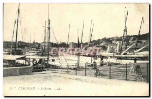 Old Postcard Deauville Yacht Basin