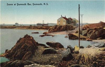 Scene at Yarmouth Bar YARMOUTH, N.S. Nova Scotia, Canada c1910s Vintage Postcard