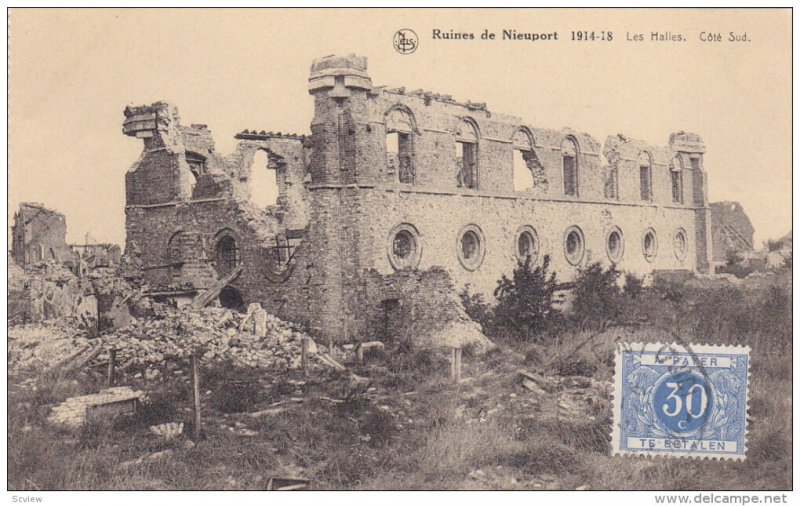 Ruines de NEUWPOORT, West Flanders, Belgium; Les Halles, Cote Sud, 00-10s