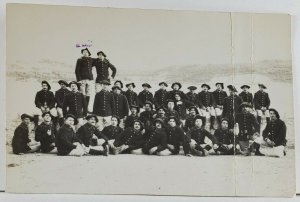 WWI French Alpine Chasseurs Soldiers 24th Reg Photo RPPC View Postcard Q7