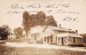 Harpursville New York Main Street Business District Real Photo Postcard AA84025