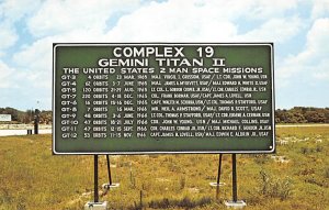 List of the Gemini Titan IIs space missions, complex 19 Florida, USA Space Un...