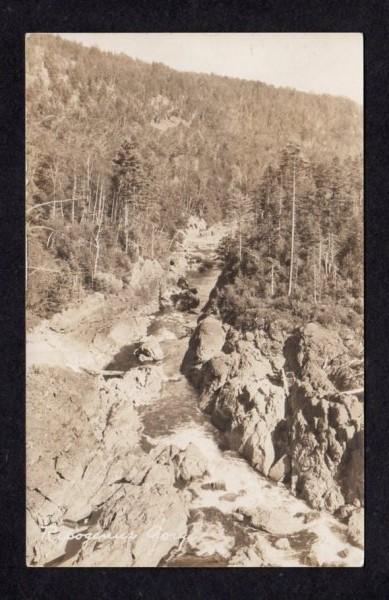 ME Ripogenus Gorge Penobscot River Caribou Lake MAINE RPPC Real Photo Postcard