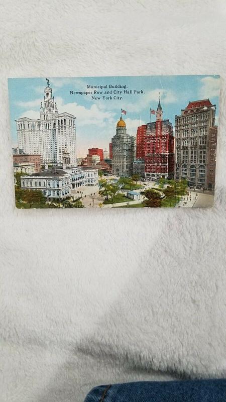 Municipal Building, Newspaper Row and City Hall Park, New York City