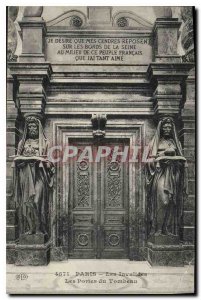 Postcard Old Paris Invalides Tomb Doors