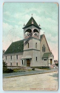 ANSONIA, CT Connecticut ~ EMANUEL CHURCH 1909  New Haven County  Postcard