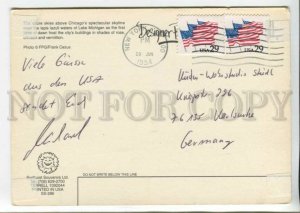 441339 USA 1993 year Illinois Chicago advertising RPPC to Germany