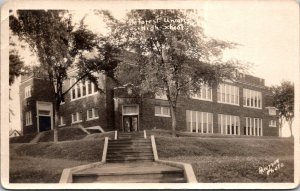 RPPC DeForest Union High School, DeForest WI c1926 Vintage Postcard V61