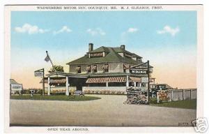 Wedgemere Motor Inn Ogunquit Maine 20s postcard