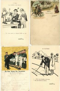 MILITARY GUERRE PROPAGANDA SATIRE BETTER Incl. 700 CPA Pre-1940 (L4007)