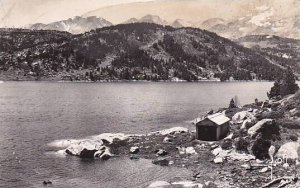 France Les Bouillouses Le Lac et le Pic du Carlitte Real Photo