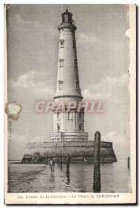 Old Postcard Entree Gironde Lighthouse Cordouan Lighthouse