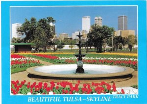 Tracy Park & Beautiful Tulsa Oklahoma Skyline  4 by 6