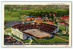 c1940s L.S.U. Tiger Stadium College Football Baton Rouge Louisiana LA Postcard