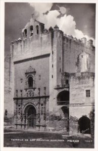 Mexico Templo de San Agustin Acolman Real Photo