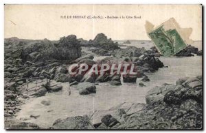 Old Postcard Island Brehat Rochers the North Coast