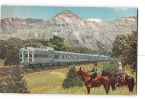 The Denver Zephyr Burlington Route Train Railroad Vintage Postcard