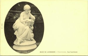 The Lecture sculpture Chartrousse Luxembourg Museum Postcard