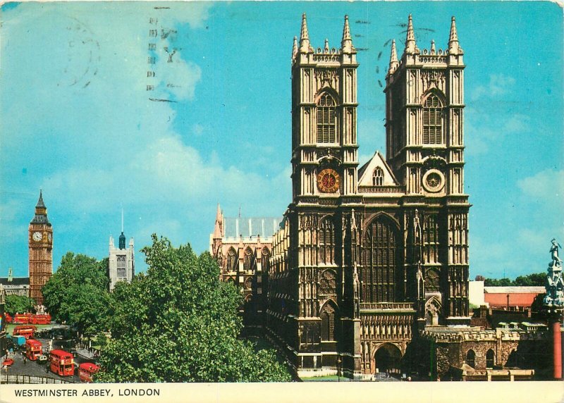 Postcard Westminster Abbey London England