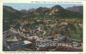 Village of Estes Park - Rocky Mountain National Park, Colorado CO