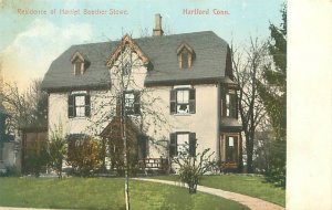 Hartford Connecticut Harriet Beecher Stowe House Undivided Back Postcard Unused