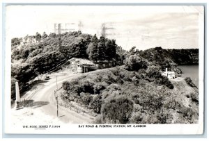 1950 Bay Road & Pumping Station Mt. Gambier Australia RPPC Photo Postcard