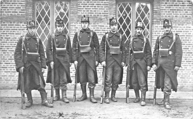 La Chambre France Soldiers in 1912 Real Photo Postcard