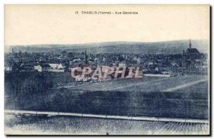 Postcard Old Chablis Vue Generale