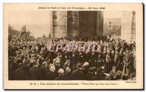 Old Postcard Drac And Pac L & # 39Arc triumph From June 20, 1926 A recollecti...