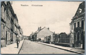 VOUZIERS FRANCE KONIGSTRASSE 1916 FELDPOST GERMAN ANTIQUE POSTCARD