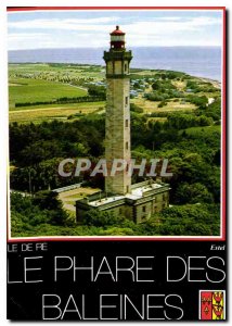 Postcard Modern Ile De Re Re Lighthouse Whale