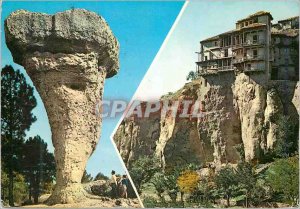 Postcard Modern Cuenca Hanging Houses are the Ciudad Encantada Hanging Houses...