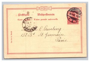 Vintage Early 1900's Private Mailing Postal Card German Posted 1901 Hannover