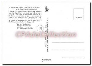 Modern Postcard Le Moulin De Malfourat And His Chartreuse