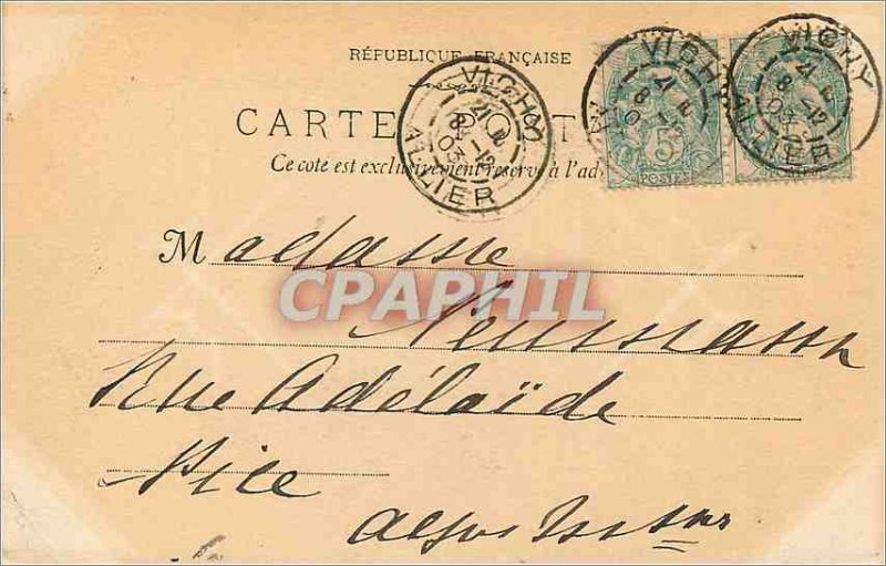 Postcard Old Vichy Saint Blaise Church