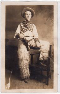 RPPC, Fancy Dressed Cowboy