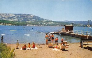 KIT CARSON LODGE Silver Lake, Amador County, CA Jackson 1950s Vintage Postcard