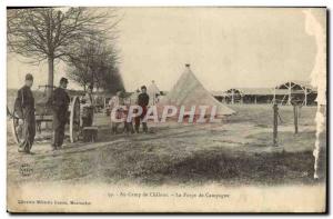 Old Postcard At Camp De La Forge De Chalons Campaign Army