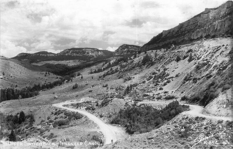 Upper Switchback Tensleep Canon Sanborn Wyoming Postcard 20-931