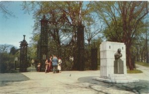 Halifax Nova Scotia Canada Public Gardens Main Entrance, People 1950s Postcard