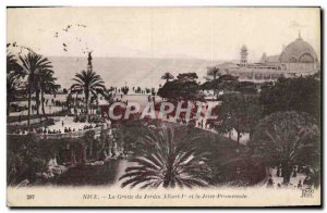 Old Postcard Nice Cave Du Jardin Albert 1er and La Jetee Promenade