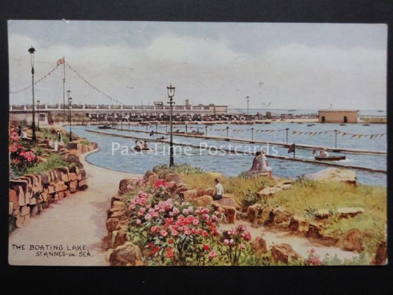 Lancashire: St. Annes on Sea, THE BOATING LAKE c1950 by J.Salmon No.4149