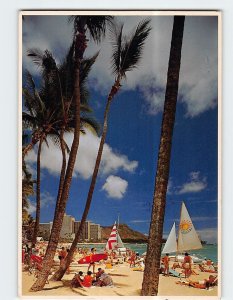 Postcard Wish You Were On Beautiful Waikiki, Honolulu, Hawaii