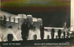 Court of Moon GGIE 1939 San Francisco California Exposition RPPC postcard 10077
