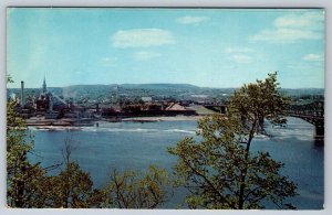 View From Parliament Hill, Hull Quebec Canada, Vintage Chrome Postcard #2