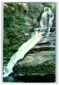 Vintage Dingmans Falls Postcard 7XE