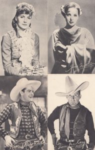 Ken Maynard Tim McCoy Greta Garbo Jessie Matthews Western 4x Signed RP 1930s ...